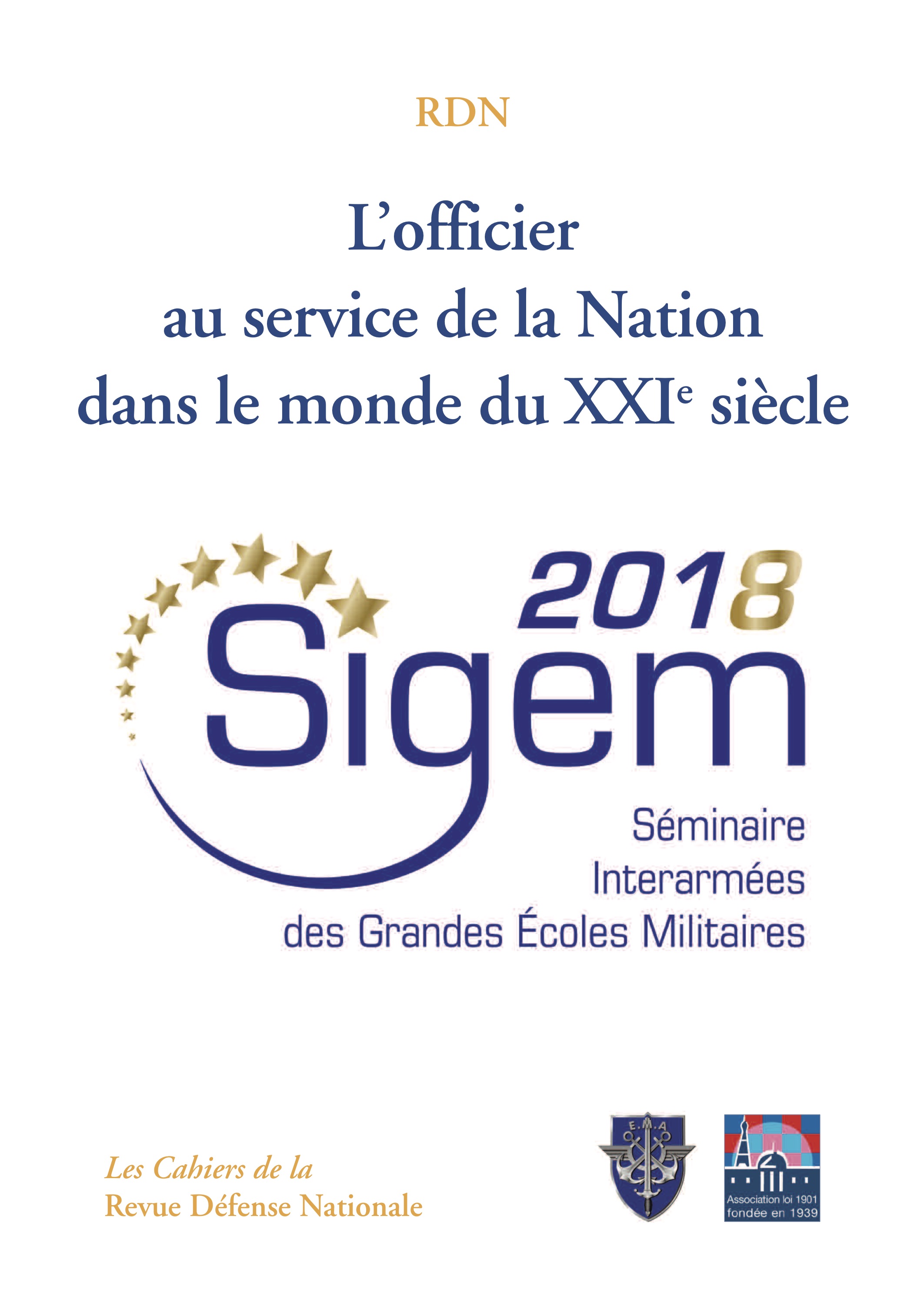 CAH065 - Sigem 2018 - L’officier  au service de la Nation dans le monde du XXIe siècle